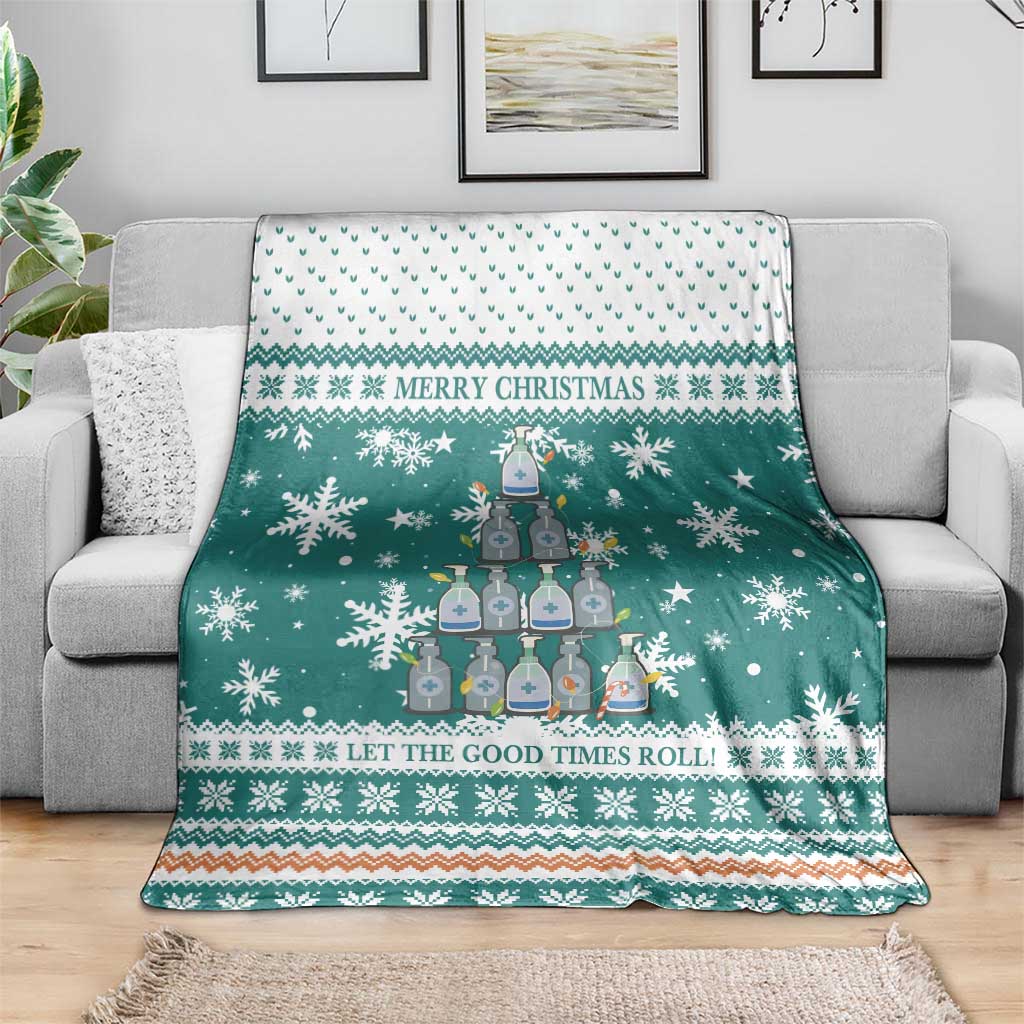 Sanitizer Merry Christmas Blanket Xmas Holiday Patterns - Wonder Print Shop