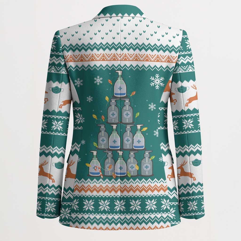 Sanitizer Merry Christmas Blazer Xmas Holiday Patterns - Wonder Print Shop
