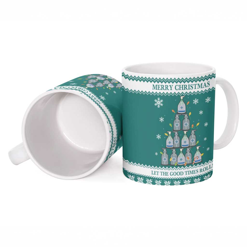 Sanitizer Merry Christmas Ceramic Mug Xmas Holiday Patterns - Wonder Print Shop