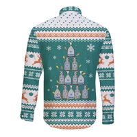 Sanitizer Merry Christmas Long Sleeve Button Shirt Xmas Holiday Patterns - Wonder Print Shop