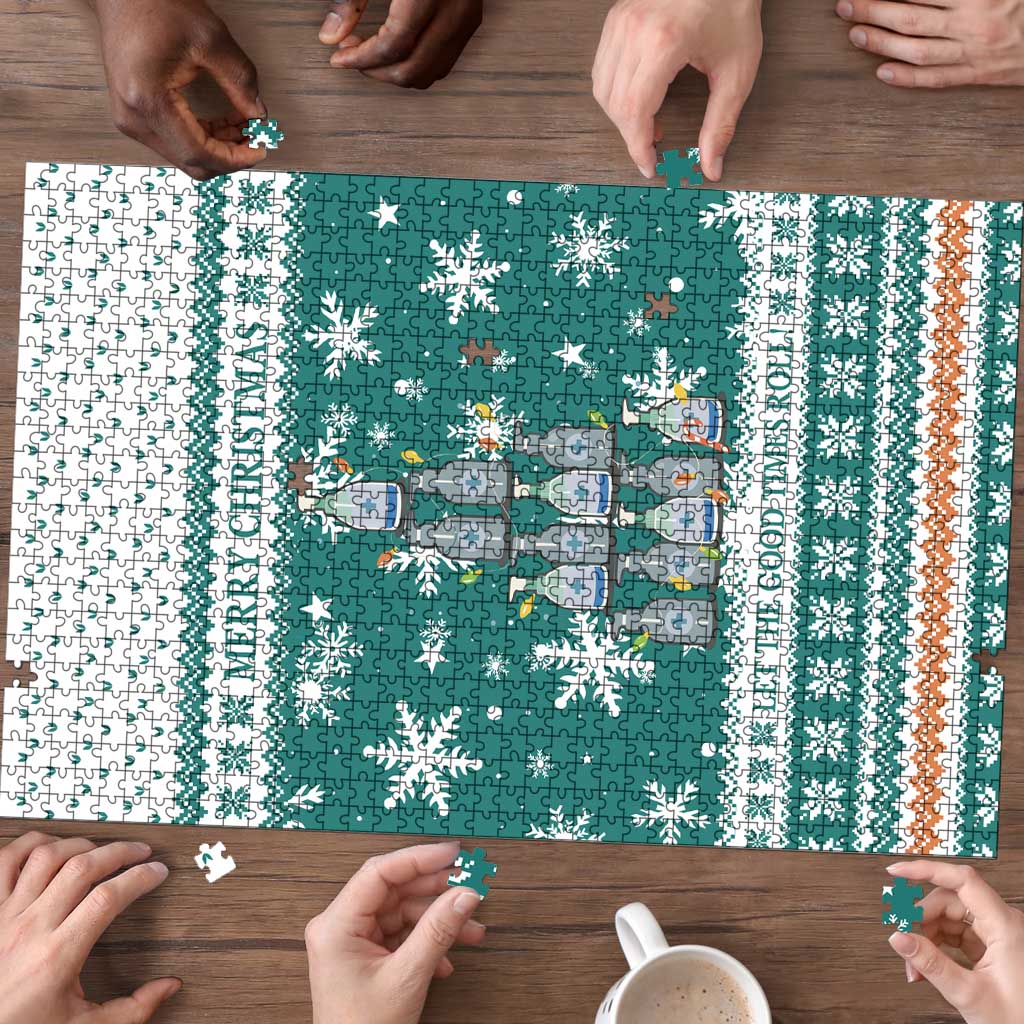 Sanitizer Merry Christmas Puzzle Xmas Holiday Patterns - Wonder Print Shop