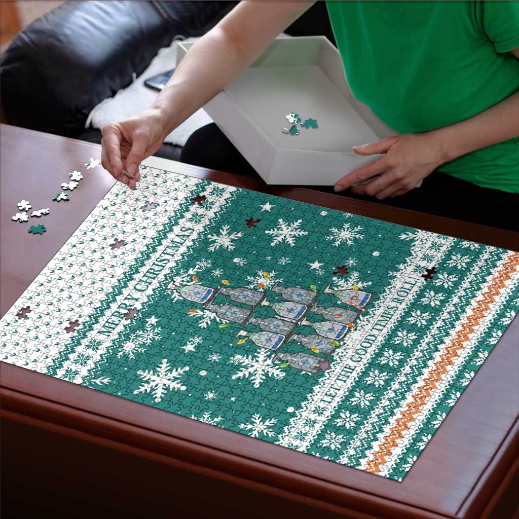 Sanitizer Merry Christmas Puzzle Xmas Holiday Patterns - Wonder Print Shop