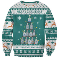 Sanitizer Merry Christmas Sweatshirt Xmas Holiday Patterns - Wonder Print Shop