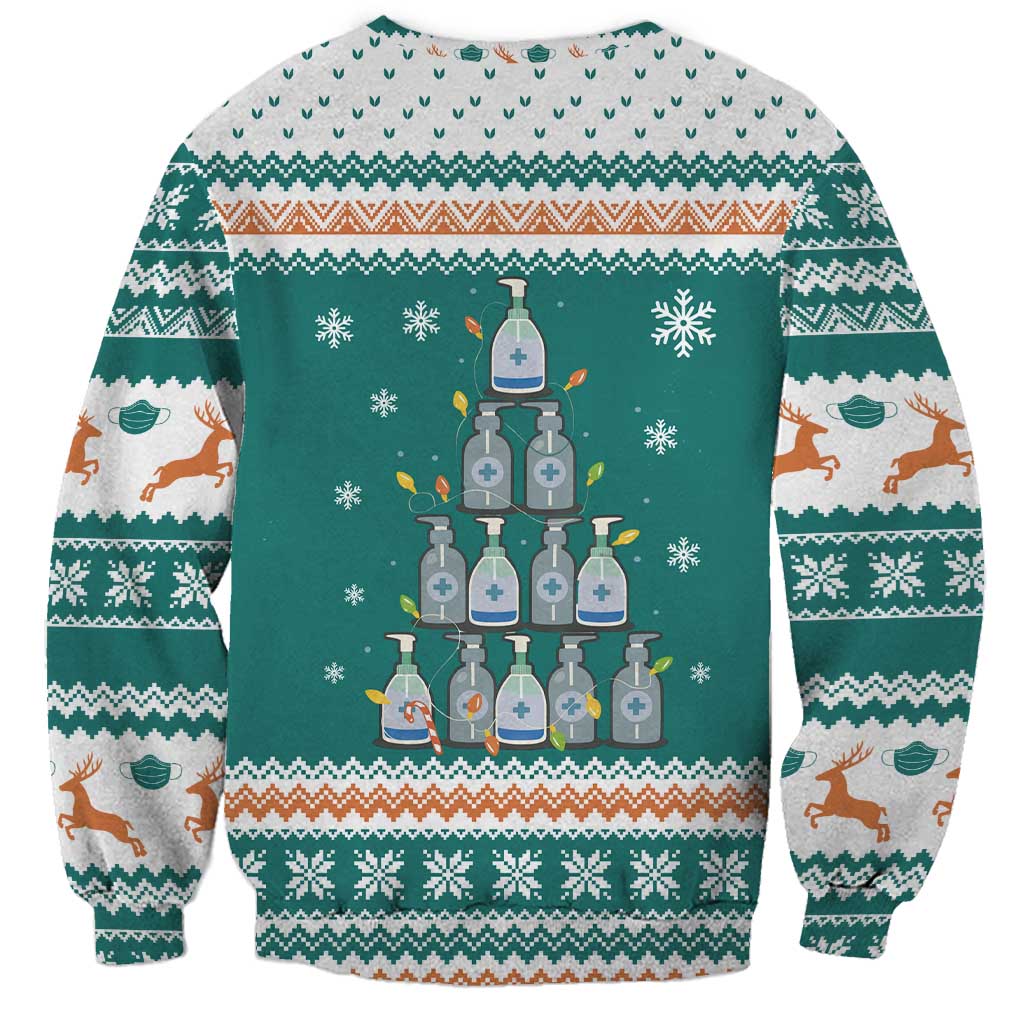 Sanitizer Merry Christmas Sweatshirt Xmas Holiday Patterns - Wonder Print Shop