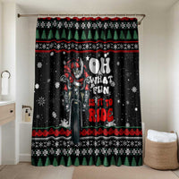 Santa And Motor Christmas Bathroom Set Xmas Holiday Patterns - Wonder Print Shop