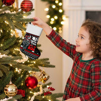 Santa And Motor Christmas Stocking Xmas Holiday Patterns - Wonder Print Shop