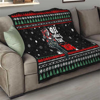 Santa And Motor Christmas Quilt Xmas Holiday Patterns - Wonder Print Shop