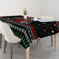 Santa And Motor Christmas Tablecloth Xmas Holiday Patterns - Wonder Print Shop