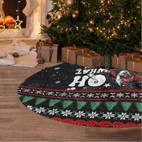 Santa And Motor Christmas Tree Skirt Xmas Holiday Patterns - Wonder Print Shop
