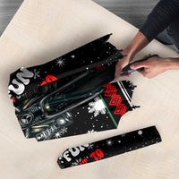 Santa And Motor Christmas Umbrella Xmas Holiday Patterns - Wonder Print Shop