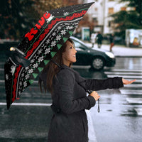 Santa And Motor Christmas Umbrella Xmas Holiday Patterns - Wonder Print Shop