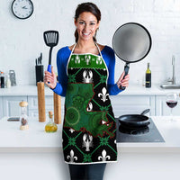 Louisiana USA Symbols Pattern Christmas Apron Xmas Holiday Patterns - Wonder Print Shop