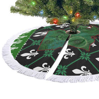 Louisiana USA Symbols Pattern Christmas Tree Skirt Xmas Holiday Patterns - Wonder Print Shop