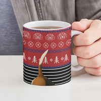 Lovely Beagle Christmas Ceramic Mug Xmas Holiday Patterns - Wonder Print Shop