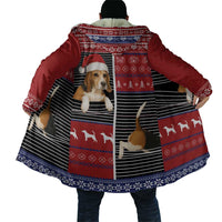 Lovely Beagle Christmas Cloak Xmas Holiday Patterns - Wonder Print Shop