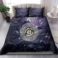 Pakhet Panther Bedding Set with Cosmic Feline Eye on Starry Night River