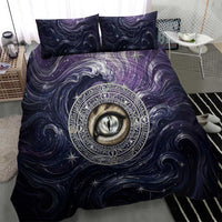 Pakhet Panther Bedding Set with Cosmic Feline Eye on Starry Night River