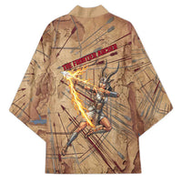 Satis Kimono with Fiery Bow and Arrow in Ancient Egyptian Warrior