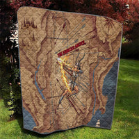 Satis Quilt with Fiery Bow and Arrow in Ancient Egyptian Warrior