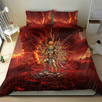 Sekhmet Bedding Set Egyptian Fiery Lioness Head and Ancient Warrior
