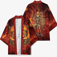 Sekhmet Kimono Egyptian Fiery Lioness Head and Ancient Warrior