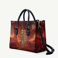 Sekhmet Leather Bag Egyptian Fiery Lioness Head and Ancient Warrior
