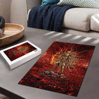 Sekhmet Puzzle Egyptian Fiery Lioness Head and Ancient Warrior