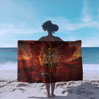 Sekhmet Sarong Egyptian Fiery Lioness Head and Ancient Warrior