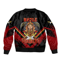 Noble Shriners Bomber Jacket Masonic Egyptian Pharaoh Scimitar Emblem