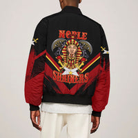 Noble Shriners Bomber Jacket Masonic Egyptian Pharaoh Scimitar Emblem