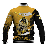 Noble Shriners Baseball Jacket Egyptian Pharaoh Warrior - Scimitar Sword