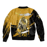 Noble Shriners Bomber Jacket Egyptian Pharaoh Warrior - Scimitar Sword