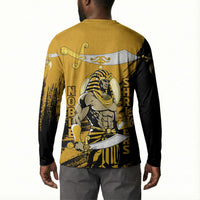 Noble Shriners Button Sweatshirt Egyptian Pharaoh Warrior - Scimitar Sword
