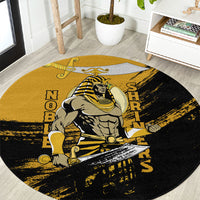Noble Shriners Round Carpet Egyptian Pharaoh Warrior - Scimitar Sword