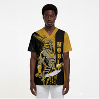 Noble Shriners Scrub Top Egyptian Pharaoh Warrior - Scimitar Sword