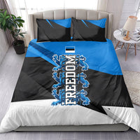 Estonia Flag 1884 Freedom Bedding Set Geometric Lion Crest National Pride