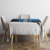 Estonia Flag 1884 Freedom Tablecloth Geometric Lion Crest National Pride