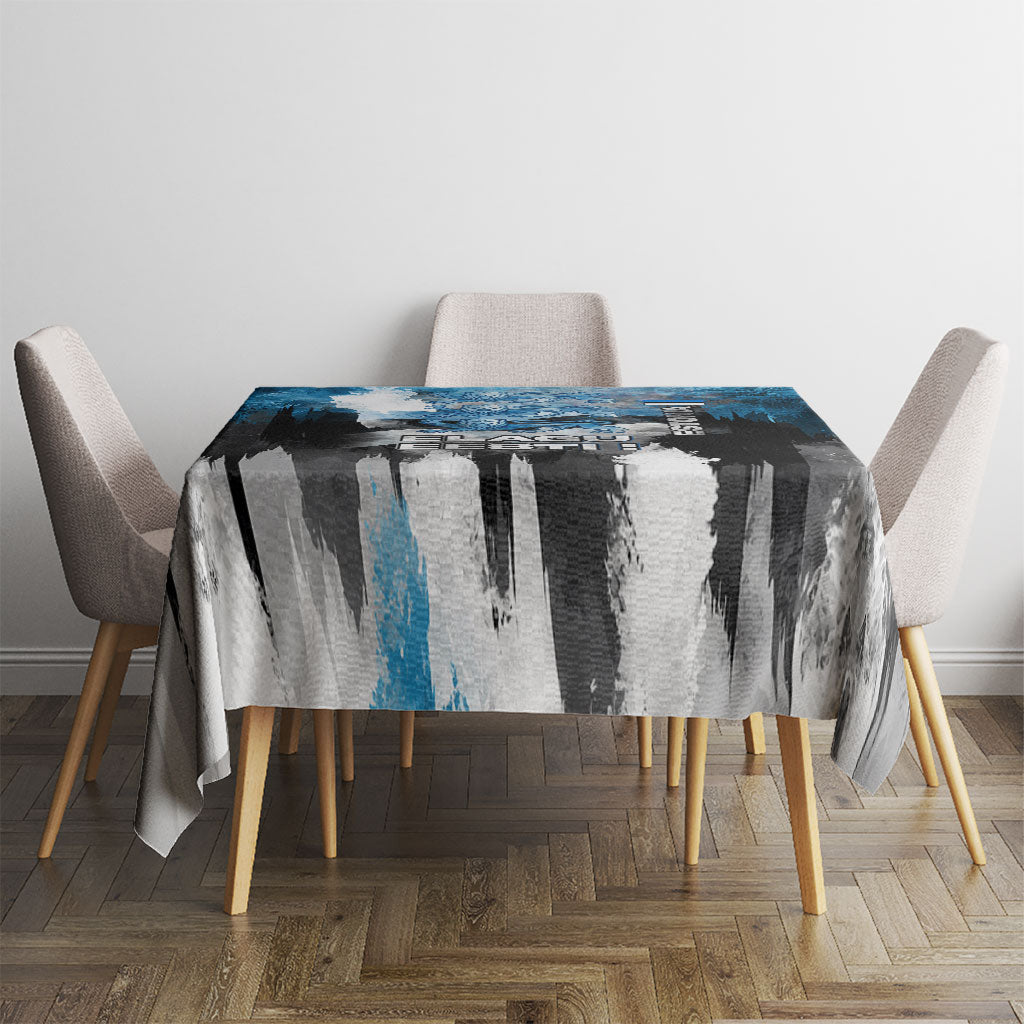 Estonia Elagu Eesti Lions Tablecloth Watercolor Splash Flag Heraldic