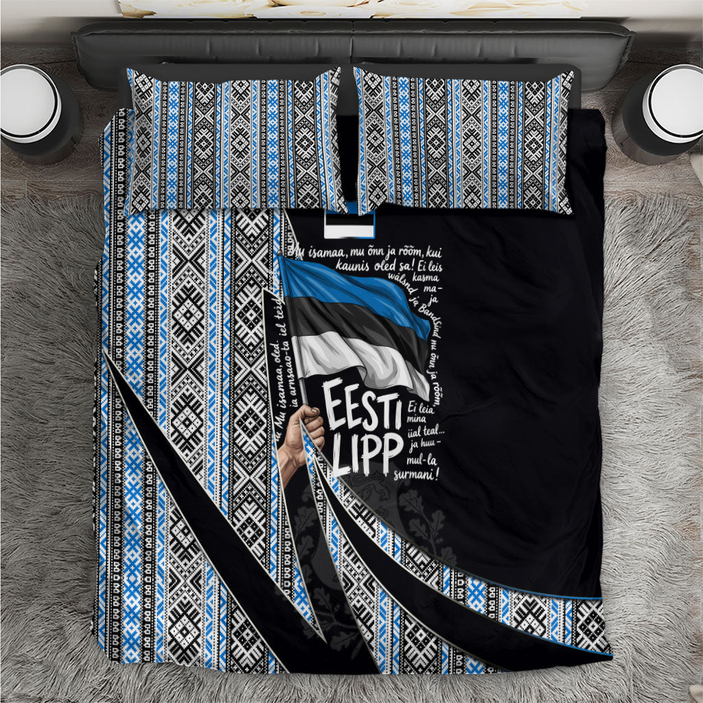 Estonia June 4 1884 Eesti Lipp Bedding Set Ethnic Traditional Folk Art Flag