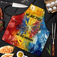 Romania We Are Free Eagle Apron Romanian Flag Broken Chains - Watercolor Style
