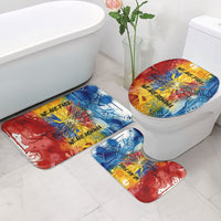 Romania We Are Free Eagle Bathroom Set Romanian Flag Broken Chains - Watercolor Style