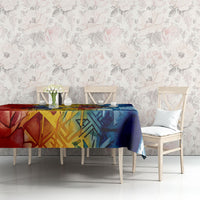 Romania We Are Free Eagle Tablecloth Romanian Flag Broken Chains - Watercolor Style