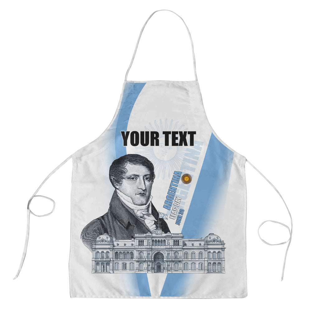 Custom Argentina Manuel Belgrano Apron Flag Day - Patriotic Sun of May