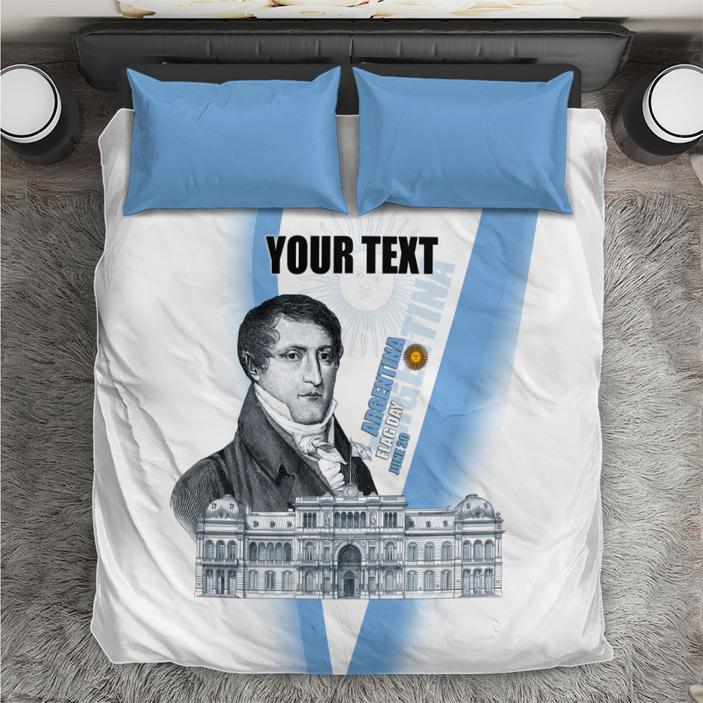 Custom Argentina Manuel Belgrano Bedding Set Flag Day - Patriotic Sun of May