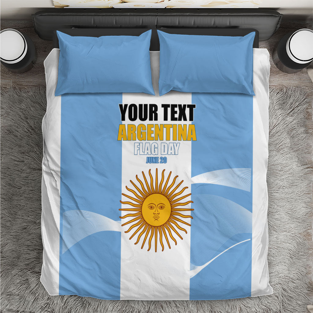 Personalized Argentina Flag Day Bedding Set Sun Of May Sol De Mayo - National Emblem Patriotism