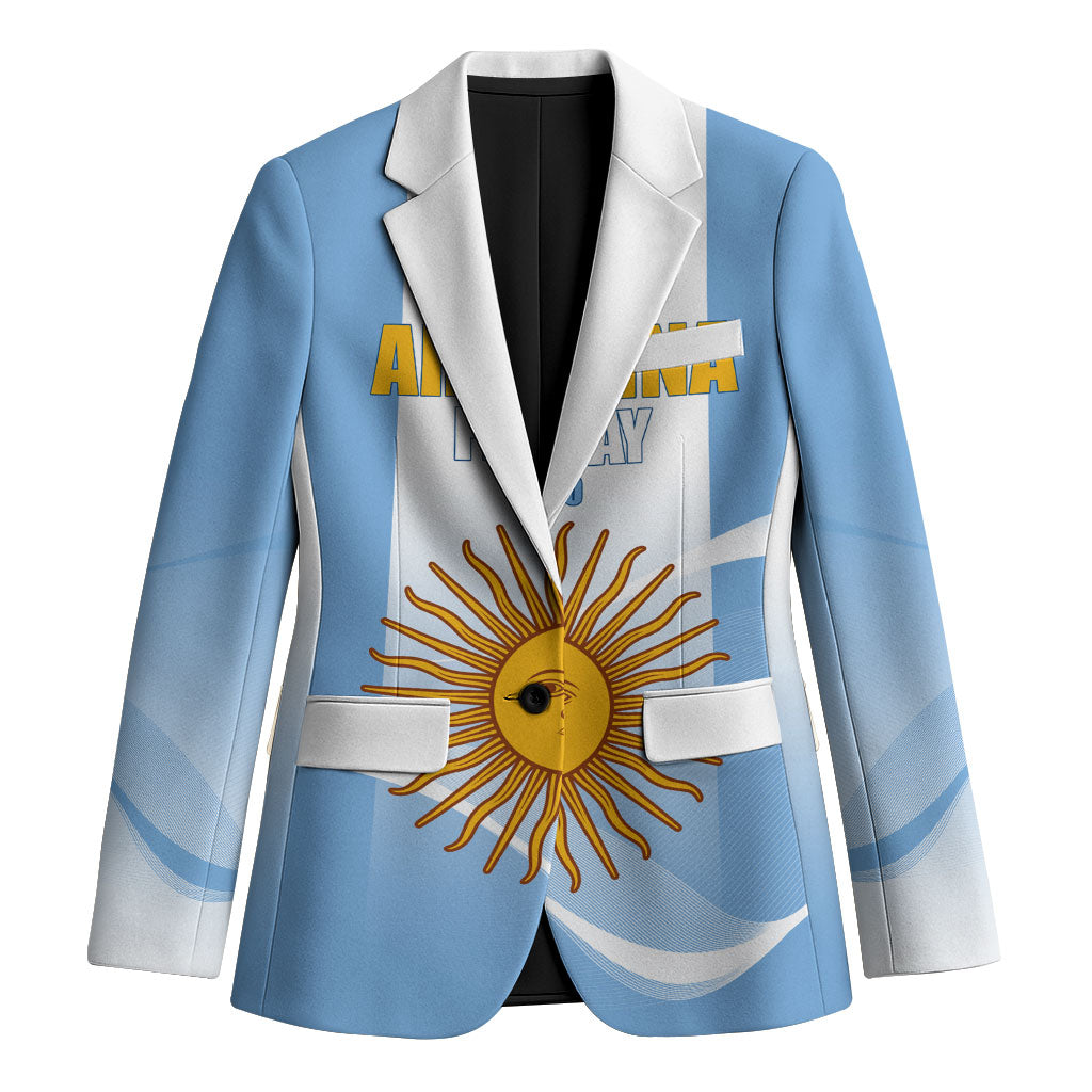 Personalized Argentina Flag Day Blazer Sun Of May Sol De Mayo - National Emblem Patriotism