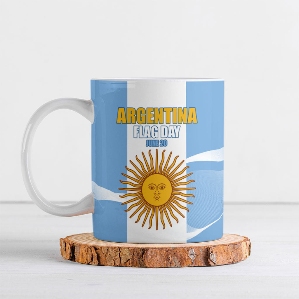 Personalized Argentina Flag Day Ceramic Mug Sun Of May Sol De Mayo - National Emblem Patriotism
