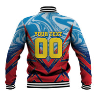Personalized DR Congo Football Leopard Victory Baseball Jacket Congolese Soccer Comic Style