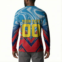 Personalized DR Congo Football Leopard Victory Button Sweatshirt Congolese Soccer Comic Style