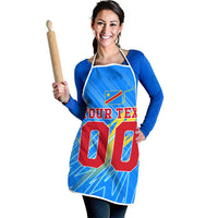 Personalized DR Congo Football Apron Lightning Leopard National Flag Motif